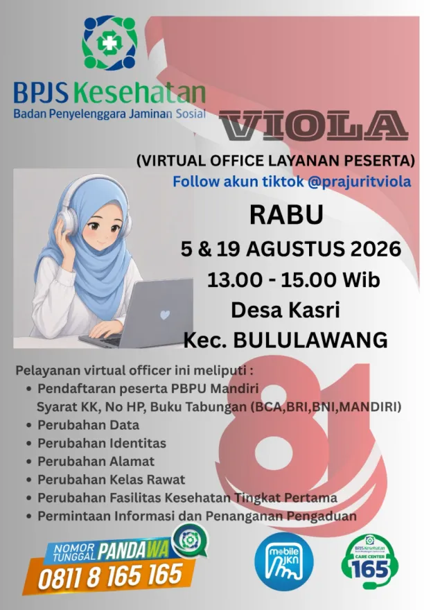 BPJS Kesehatan Gelar Layanan Virtual Office (VIOLA) untuk Warga